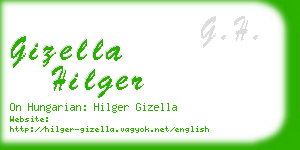 gizella hilger business card